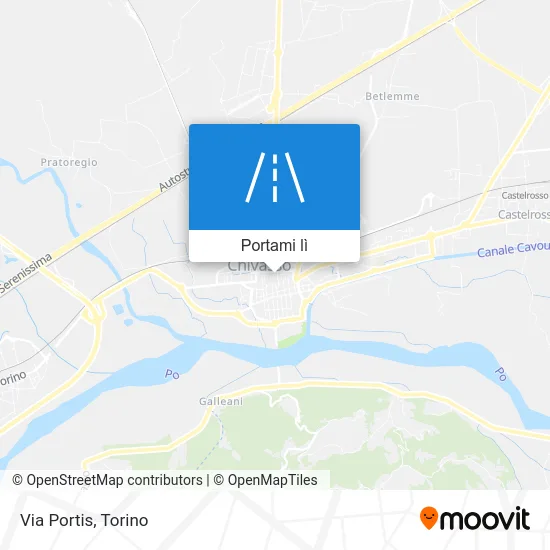 Mappa Via Portis
