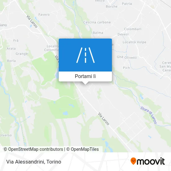 Mappa Via Alessandrini