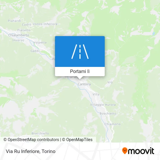 Mappa Via Ru Inferiore