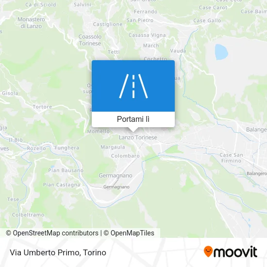 Mappa Via Umberto Primo