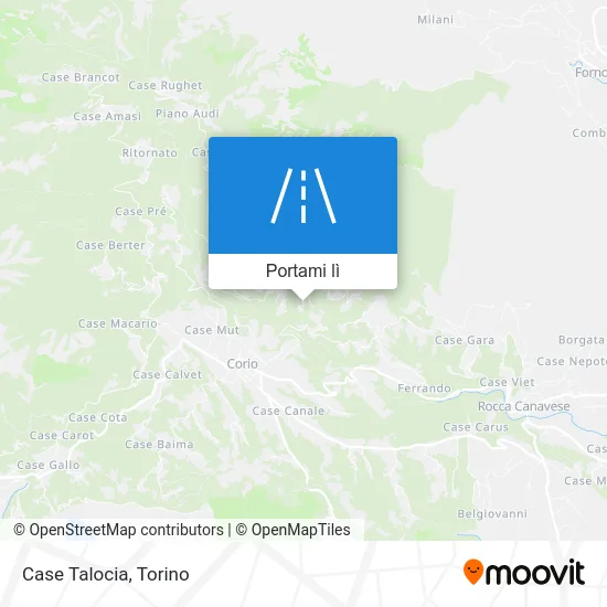 Mappa Case Talocia