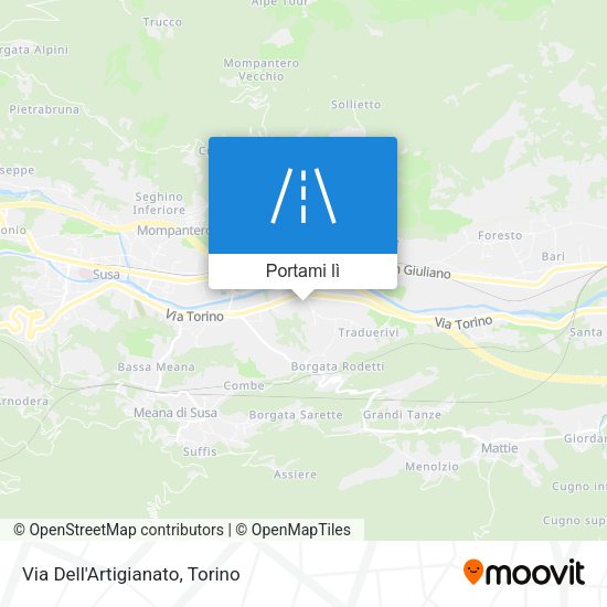 Mappa Via Dell'Artigianato