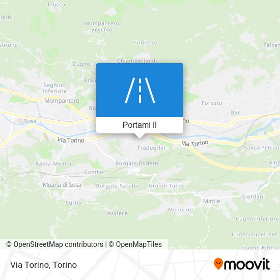 Mappa Via Torino