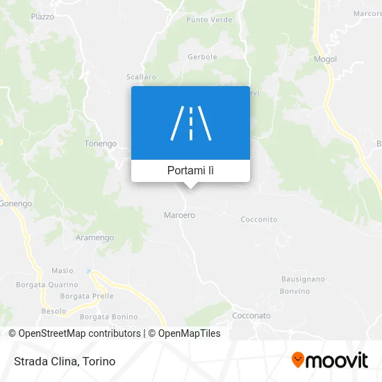 Mappa Strada Clina
