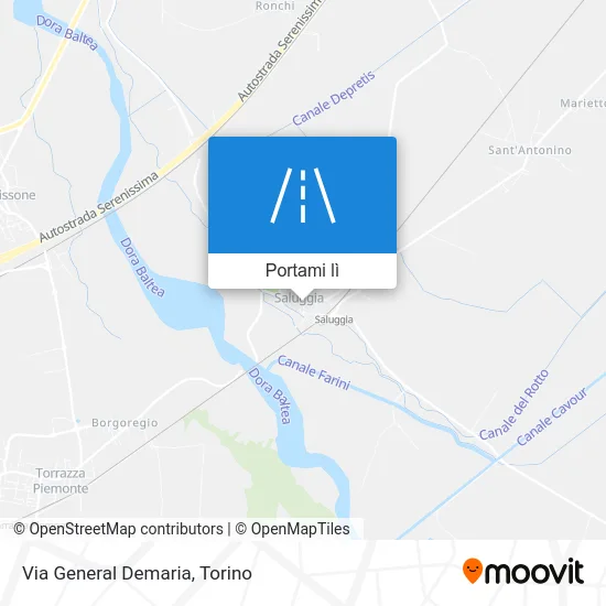 Mappa Via General Demaria