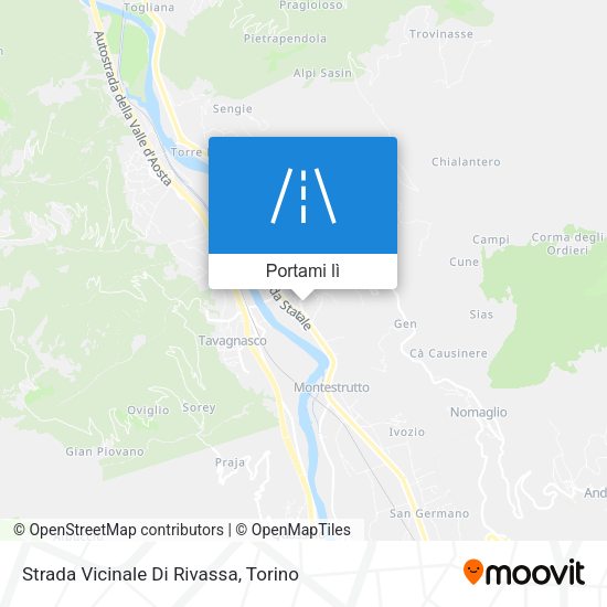 Mappa Strada Vicinale Di Rivassa