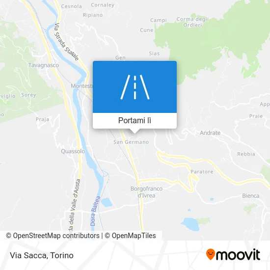Mappa Via Sacca