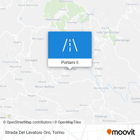 Mappa Strada Del Lavatoio Oro