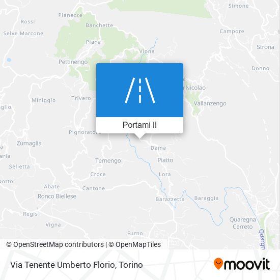 Mappa Via Tenente Umberto Florio