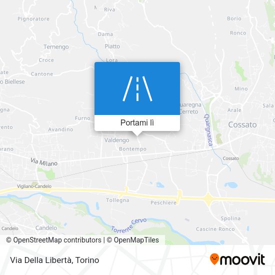 Mappa Via Della Libertà
