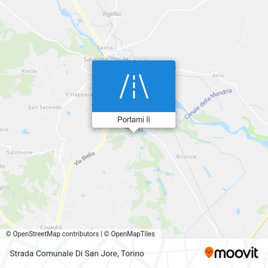 Mappa Strada Comunale Di San Jore