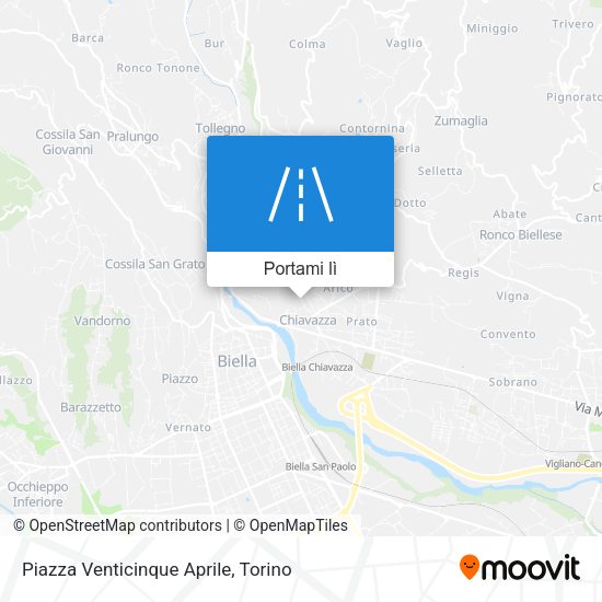Mappa Piazza Venticinque Aprile