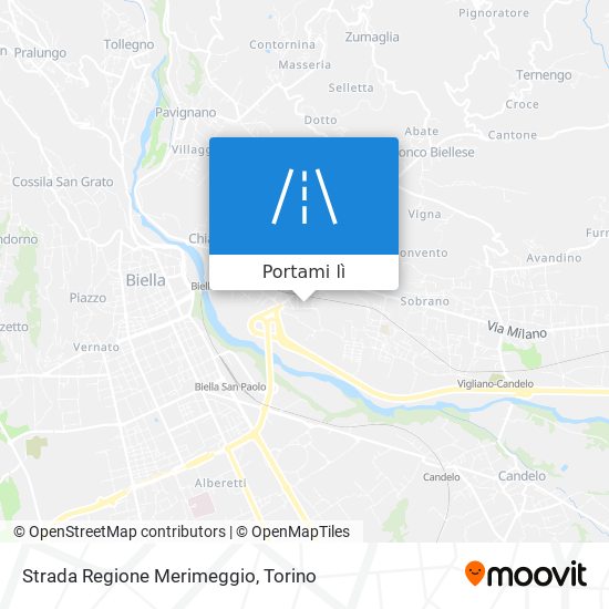 Mappa Strada Regione Merimeggio