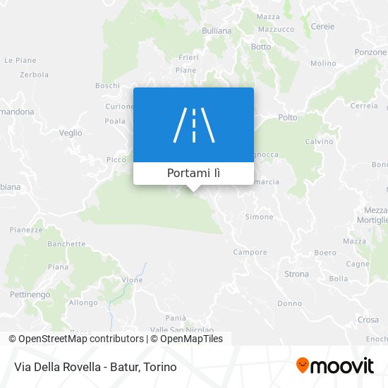 Mappa Via Della Rovella - Batur
