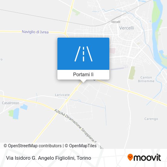 Mappa Via Isidoro G. Angelo Figliolini
