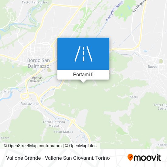 Mappa Vallone Grande - Vallone San Giovanni