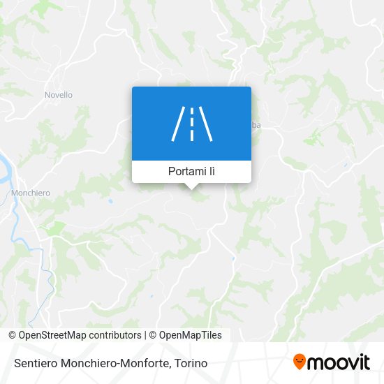Mappa Sentiero Monchiero-Monforte