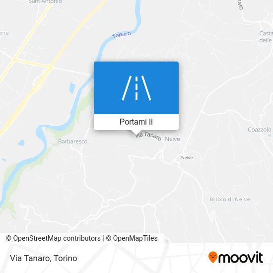 Mappa Via Tanaro