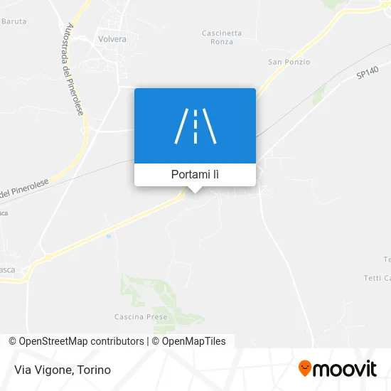 Mappa Via Vigone