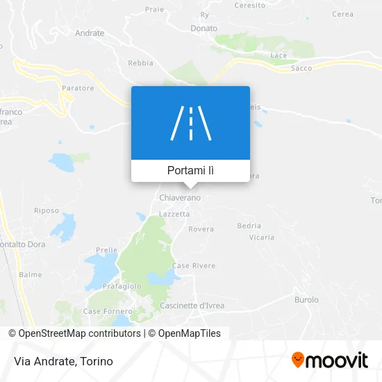 Mappa Via Andrate