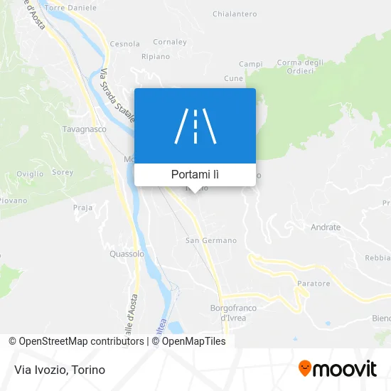 Mappa Via Ivozio