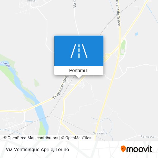 Mappa Via Venticinque Aprile
