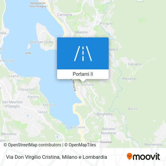 Mappa Via Don Virgilio Cristina