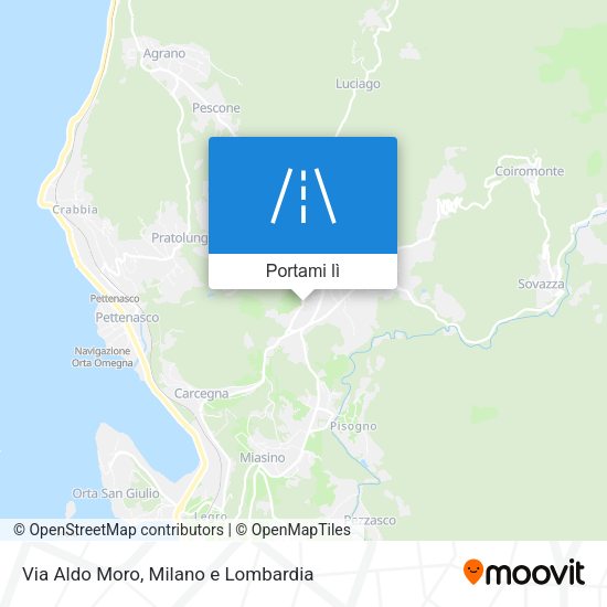 Mappa Via Aldo Moro