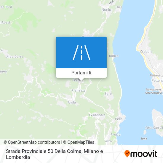 Mappa Strada Provinciale 50 Della Colma