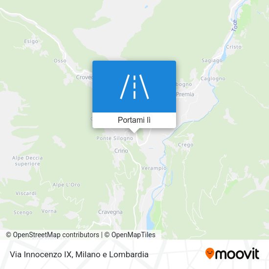 Mappa Via Innocenzo IX