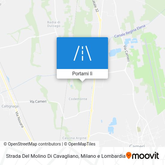 Mappa Strada Del Molino Di Cavagliano