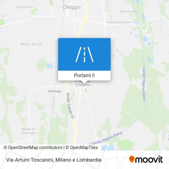 Mappa Via Arturo Toscanini