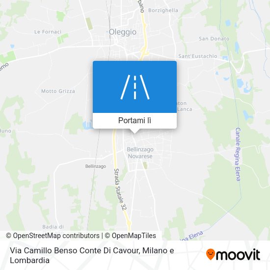 Mappa Via Camillo Benso Conte Di Cavour