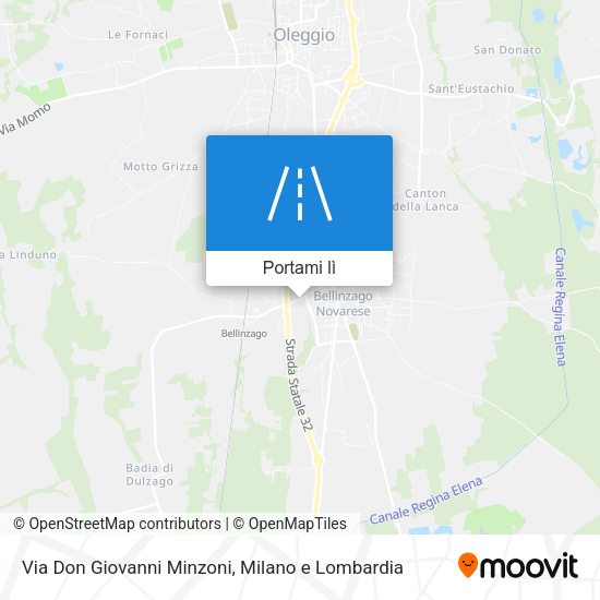 Mappa Via Don Giovanni Minzoni