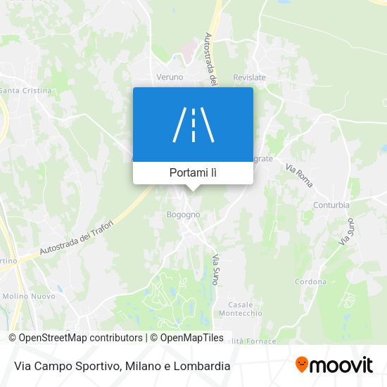 Mappa Via Campo Sportivo