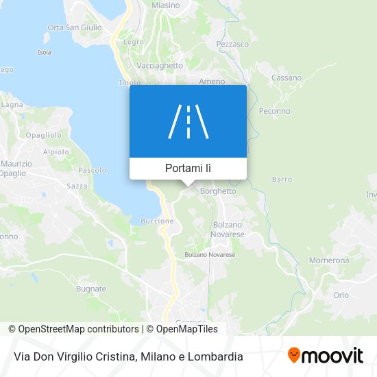 Mappa Via Don Virgilio Cristina