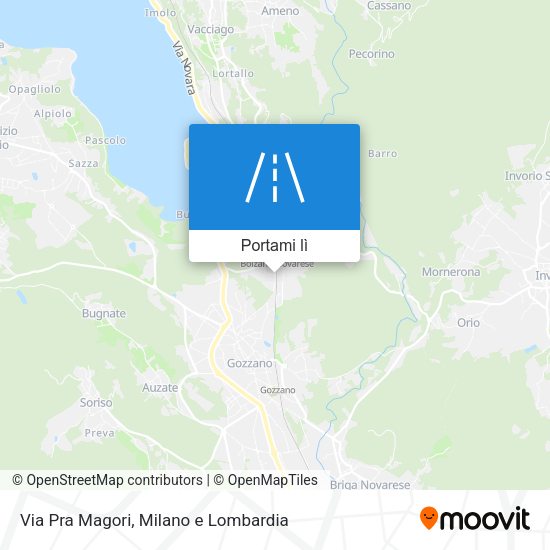 Mappa Via Pra Magori