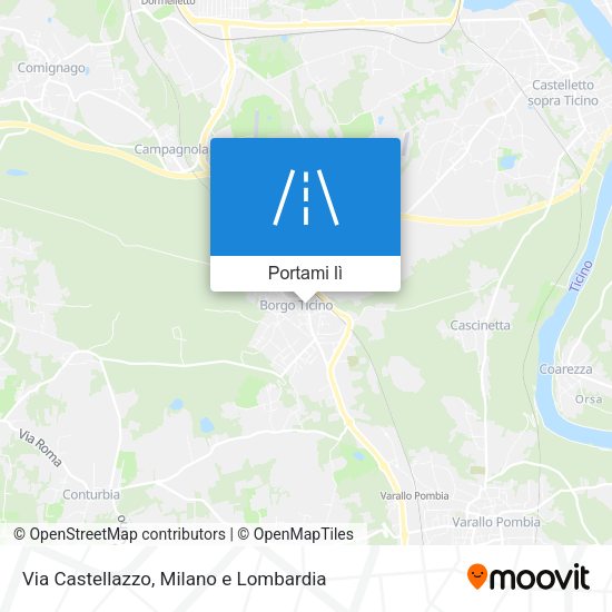 Mappa Via Castellazzo