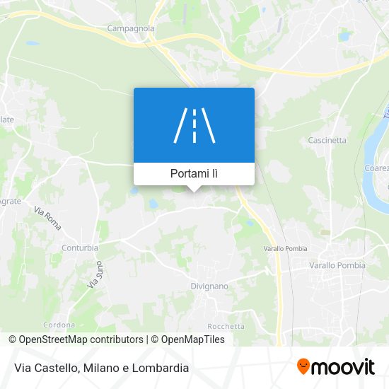 Mappa Via Castello