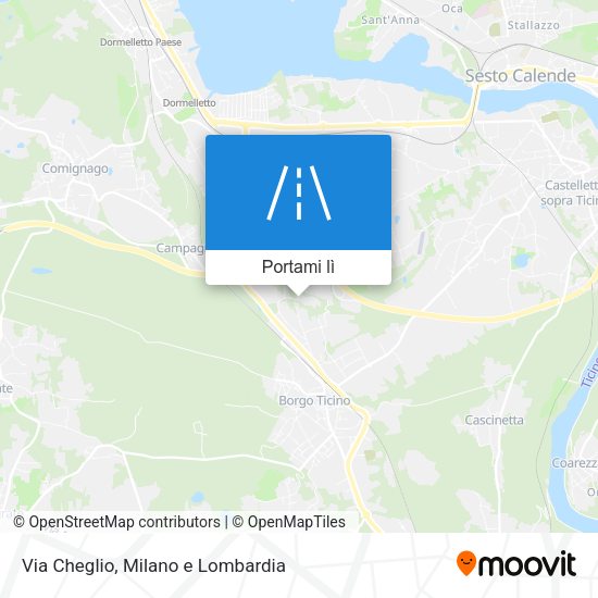 Mappa Via Cheglio