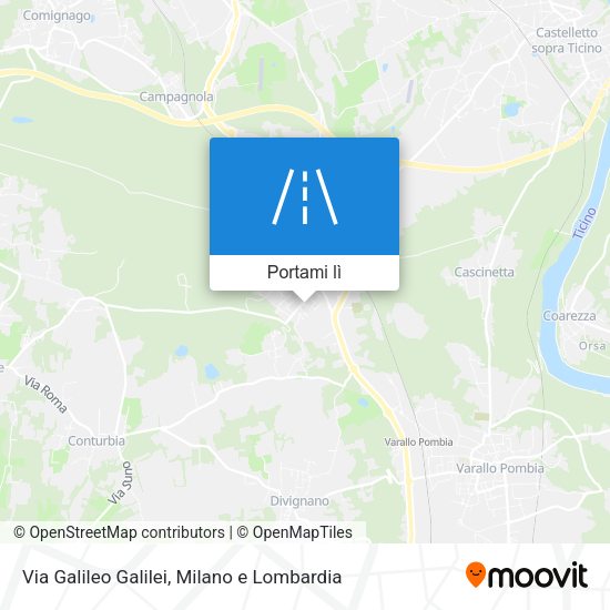 Mappa Via Galileo Galilei