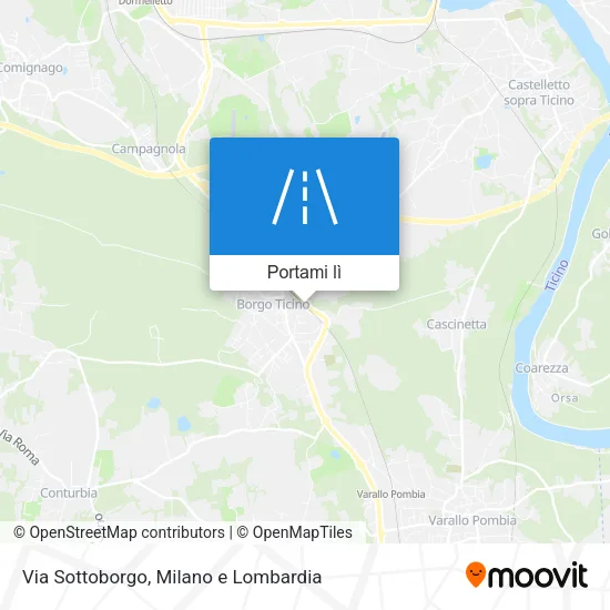 Mappa Via Sottoborgo