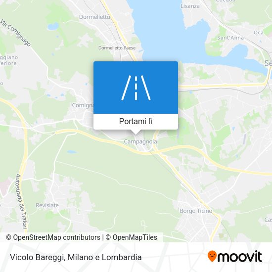Mappa Vicolo Bareggi