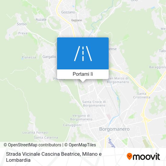 Mappa Strada Vicinale Cascina Beatrice