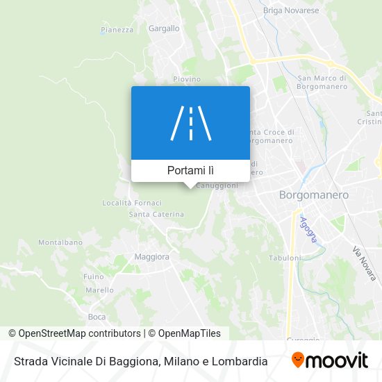 Mappa Strada Vicinale Di Baggiona