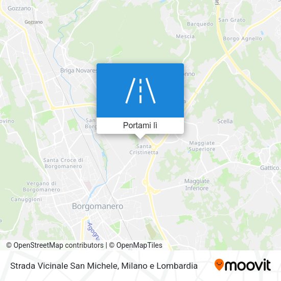 Mappa Strada Vicinale San Michele