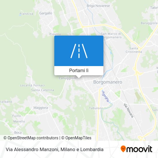 Mappa Via Alessandro Manzoni