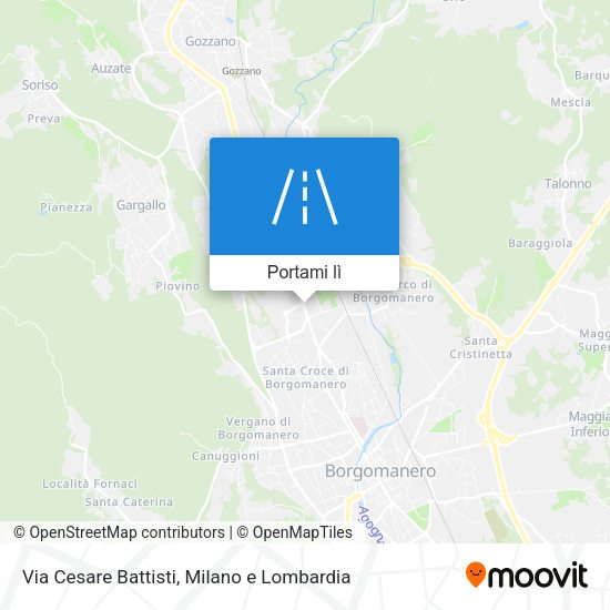 Mappa Via Cesare Battisti