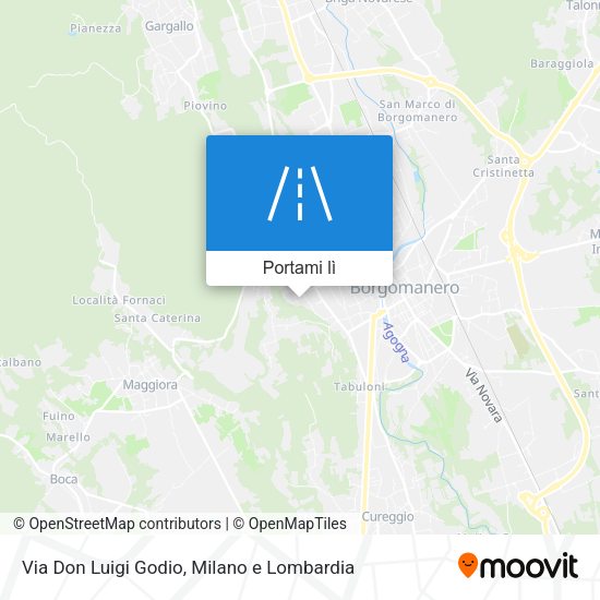 Mappa Via Don Luigi Godio