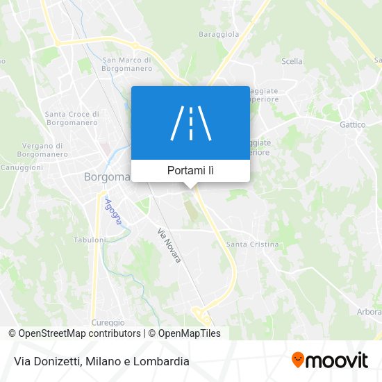 Mappa Via Donizetti